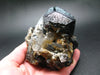 Fine Black Tourmaline and Smoky Quartz Crystal From Namibia - 4.3"