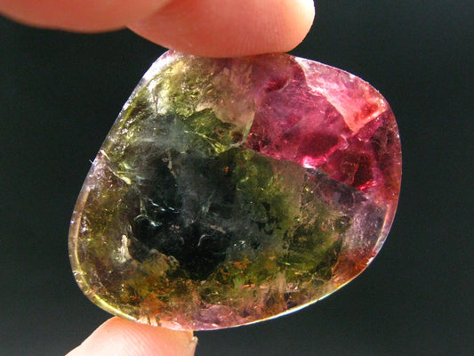Rare Watermelon Tourmaline Crystal Slice From Brazil - 93.29 Carats