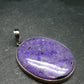 Sugilite Silver Pendant From South Africa - 1.9"