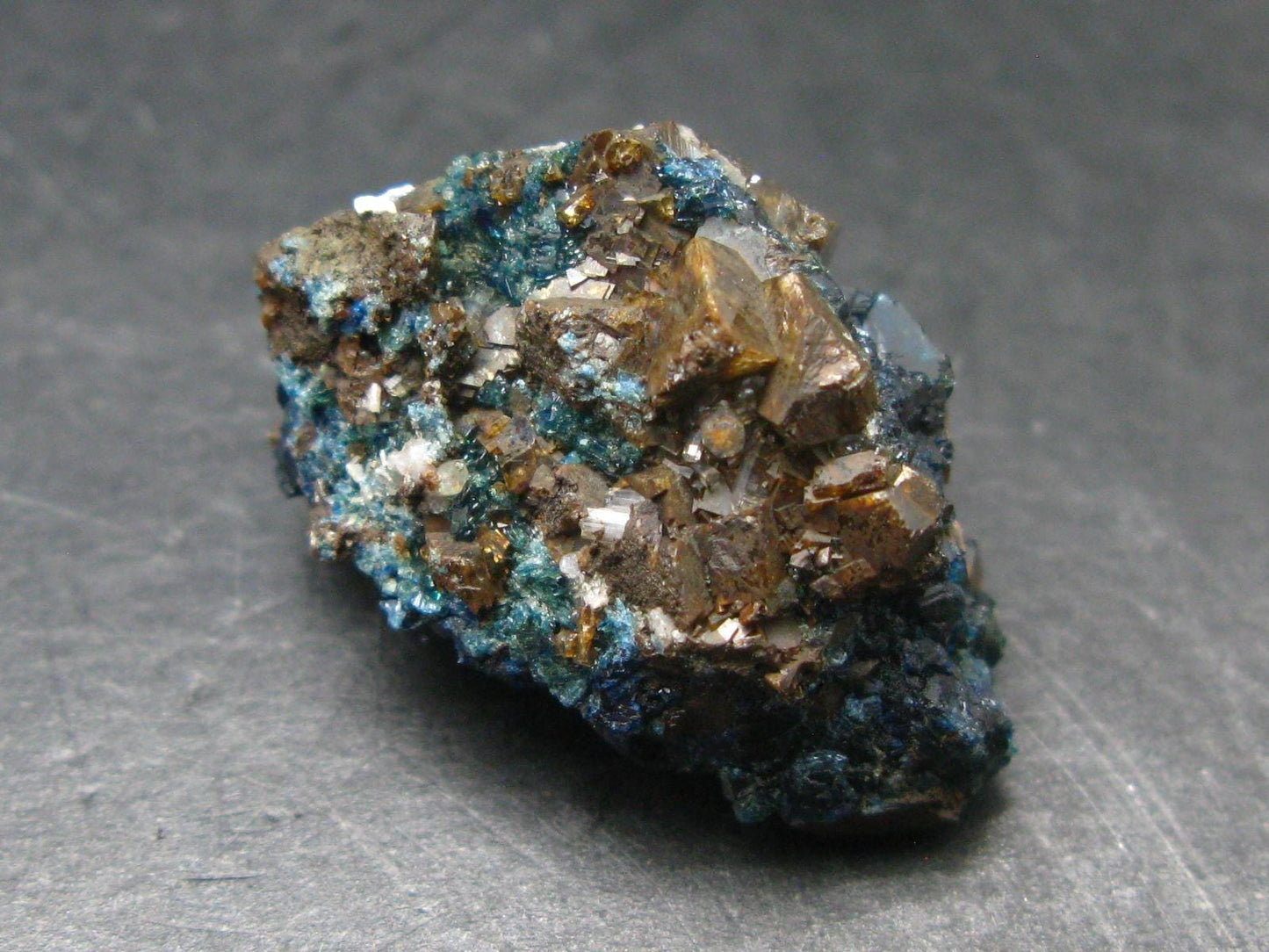 Lazulite & Siderite Cluster From Canada - 1.3" - 14.68 Grams