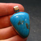 Turquoise Silver Pendant - 1.5" - 10.52 Grams