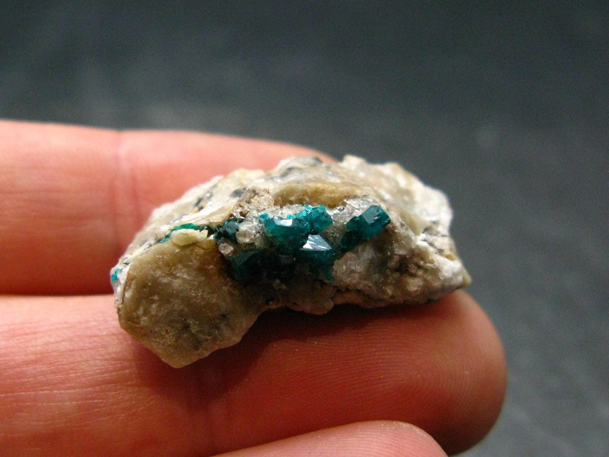 Very Nice Dioptase Cluster from Congo - 1.0" - 5.22 Grams