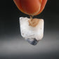 Dumortierite In Terminated Quartz Crystal Silver Pendant From Brazil - 1.1" - 5.90 Grams