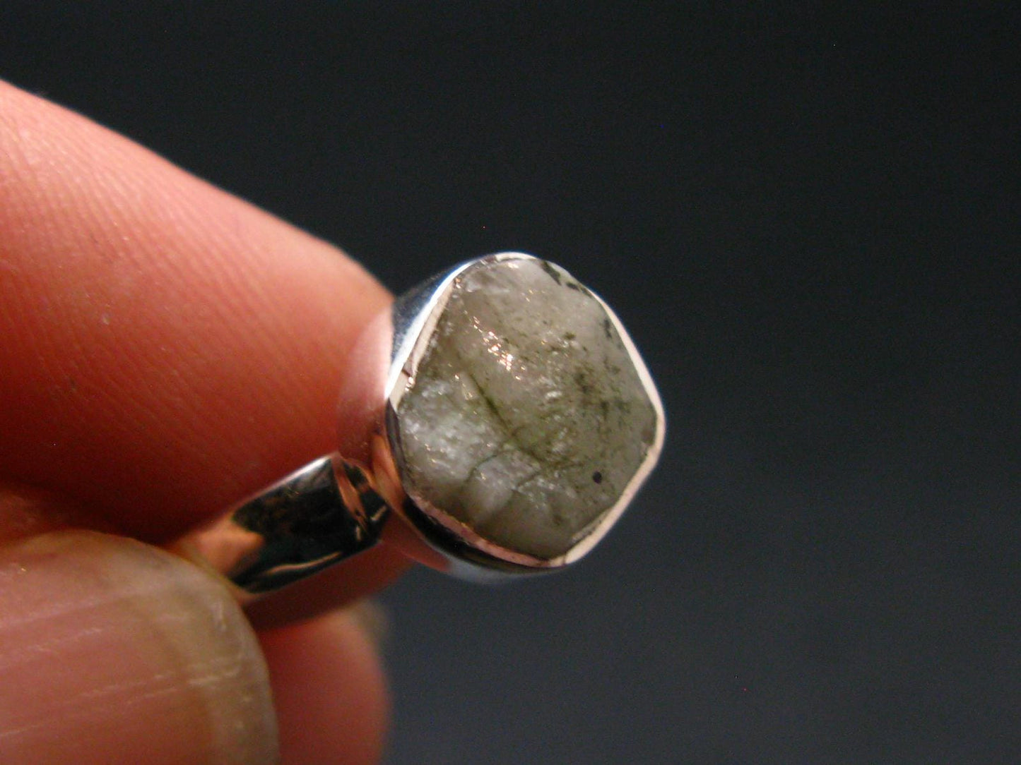 10.35 Carat Phenakite Phenacite Sterling Silver Size 7 Ring from Brazil