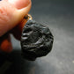Tibetan Black Tektite Silver Pendant From Tibet - 1.2" - 4.60 Grams