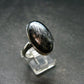 Very Rare Nuumite Nuummite Sterling Silver Plated Ring from Greenland - 7.22 Grams - Size 11