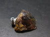 Rare Axinite Crystal Silver Pendant From Russia - 0.9" - 3.33 Grams