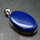 Lapis Lazuli Silver Pendant From Afghanistan - 1.7" - 11.07 Grams