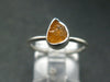 Spessartine Garnet Silver Ring From Tanzania - Size 6 - 1.88 Grams