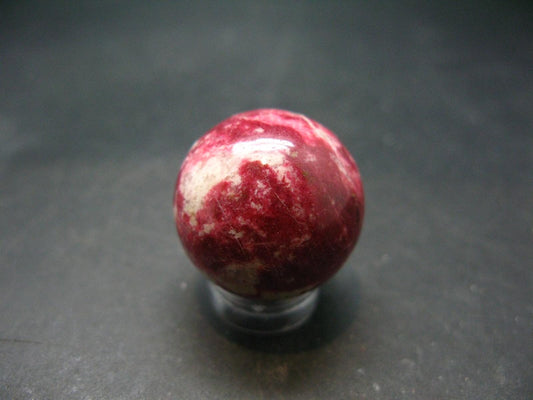 Rare Red Thulite Sphere Ball From Norway - 0.9" - 23.15 Grams