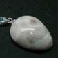 Natrolite Sterling Silver Pendant Necklace From Indonesia - 1.2" - 2.57 Grams