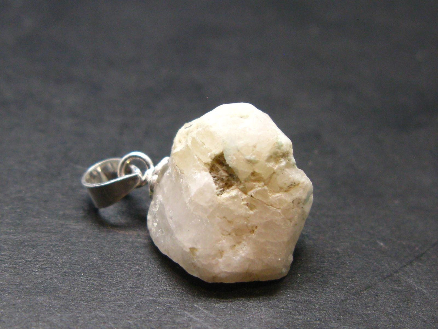 Phenakite Phenacite Crystal Silver Pendant From Nigeria - 0.7" - 2.13 Grams