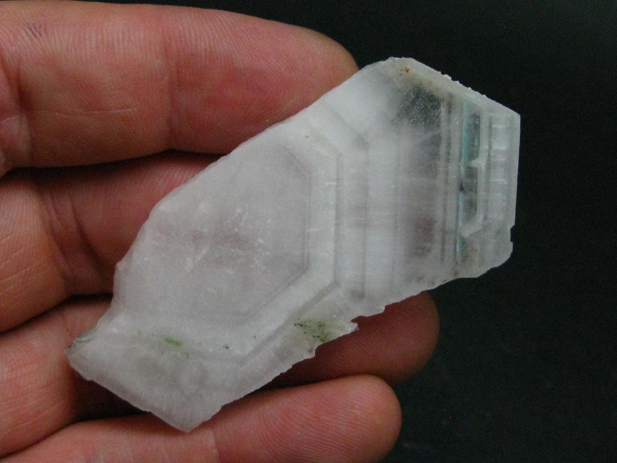 Rare Ajoite in Quartz Crystal Slice from South Africa - 2.7" - 19.44 Grams