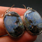 Blue Variscite Sterling Silver Earrings From Utah - 1.4" - 9.58 Grams