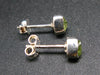 Cute Small Gem Raq Natural Peridot (Olivine|) Stud Earrings In Sterling Silver from Pakistan - 0.6"