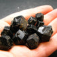 lot of 10 Black Melanite Andradite Garnet Crystals From Mali - 42.80 Grams