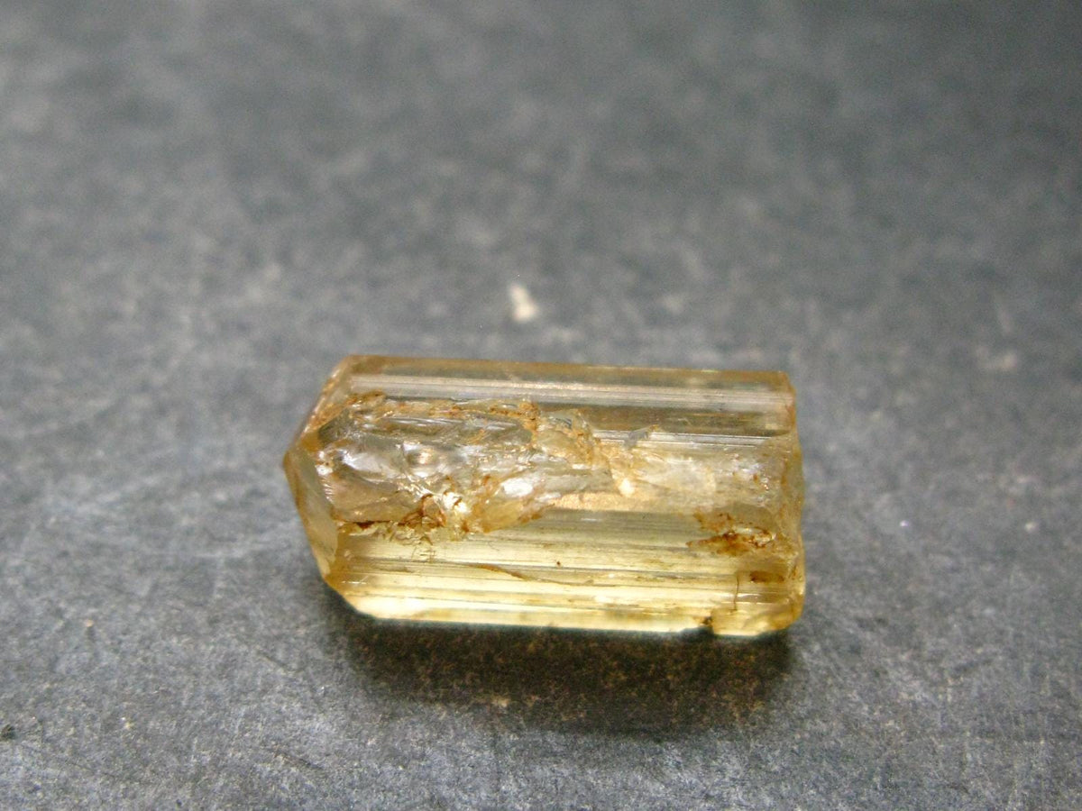 Large Perfect Golden Scapolite Crystal from Tanzania - 2.54 Grams - 0.7"