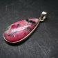 Rare Pink Tugtupite Sterling Silver Pendant From Greenland - 1.6" - 5.31 Grams