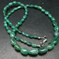 Emerald Tumbled Beads Necklace From Colombia - 17" - 14.90 Grams