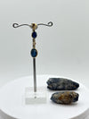 Natural Blue Sapphire Drop Pendant | Gold Bezel September Birthstone