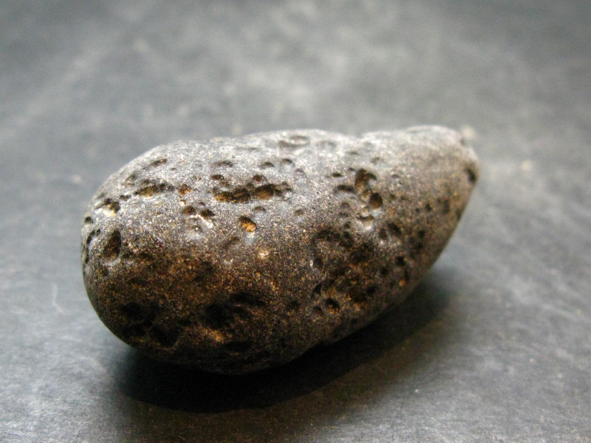 Rare Large Black Tibetan Tektite Raw Piece from Tibet - 1.7" - 30.12 Grams