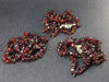 Love and Passion!! Lot of 3 Natural Red Garnet Tumbled Bead Necklaces - 18" Each