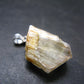 Gem Color Change See-Thru Straw Terminated Crystal Diaspore Crystal Silver Pendant From Turkey - 1.0" - 4.52 Grams