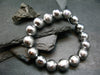 Meteorite Muonuonolusta Genuine Bracelet ~ 7 Inches ~ 12mm Round Beads