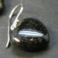 Very Rare Sterling Silver Nuumite Nuummite Earrings From Greenland