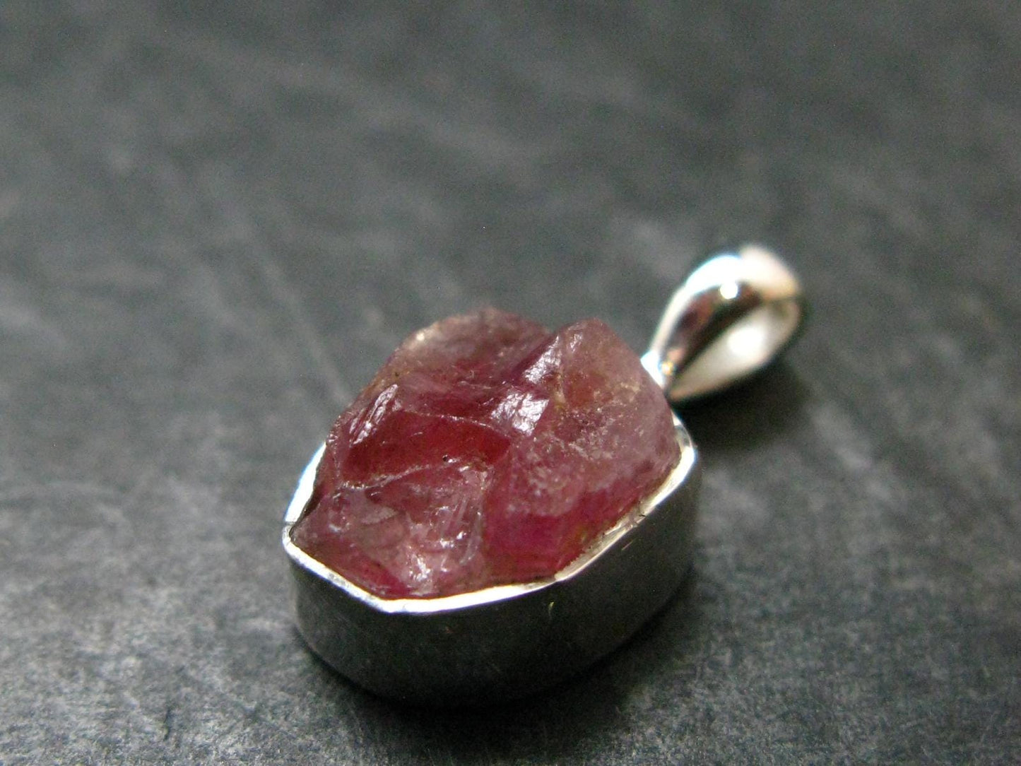 Rare Large Pezzottaite Pink Beryl 925 Silver Pendant from Madagascar - 6.80 Carats - 0.7"