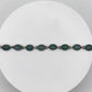 Grandidierite Bracelet Blue Green Gemstone Silver Link Bracelet Minimalist Jewelry Gift