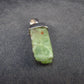 Green Kyanite Silver Pendant from Brazil - 1.2" - 2.03 Grams