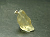 Gem Libyan Desert Glass Tektite Pendant Sterling Silver from Libya - 1.3" - 5.38 Grams
