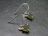 Moldavite Tektite Silver Earrings from Czech Republic - 2.05 Grams
