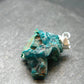 Sharp Dark Green Sparkling Gemmy Dioptase Silver Pendant from Kazakhstan - 0.9" - 3.89 Grams
