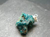Sharp Dark Green Sparkling Gemmy Dioptase Silver Pendant from Kazakhstan - 0.9" - 3.89 Grams