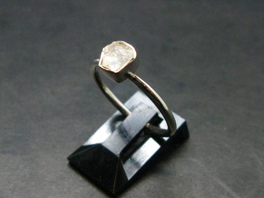 Phenakite Phenacite Crystal Silver Ring From Nigeria - Size 8 - 1.84 Grams