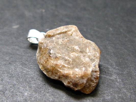 Rare Herderite Crystal Silver Pendant from Brazil - 1.0" - 2.29 Grams