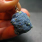 Azurite Nodule Crystal Sterling Silver Pendant from Russia - 1.1" - 8.67 Grams