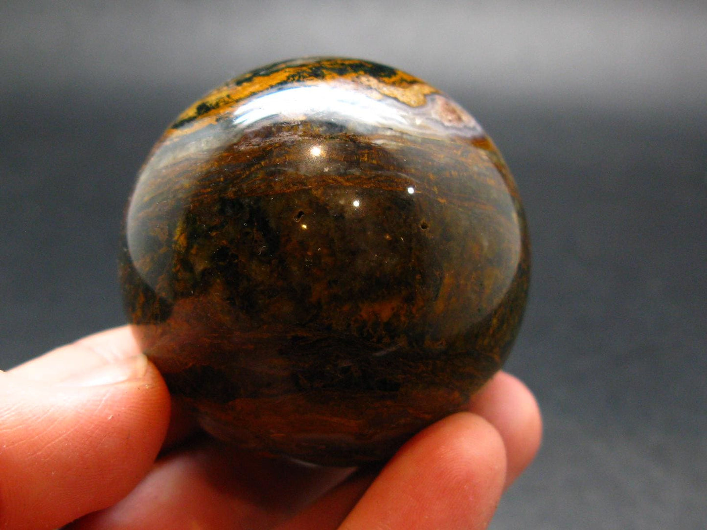Pietersite Sphere From Namibia - 1.9" - 166.84 Grams