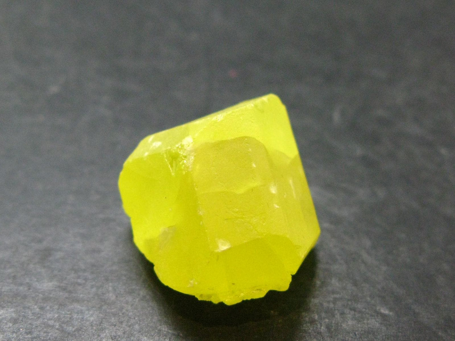 Large Yellow Sulphur Sulfur Crystal Italy - 1.1"