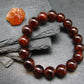 Garnet Hessonite Genuine Bracelet ~ 7 Inches ~ 12mm Round Beads