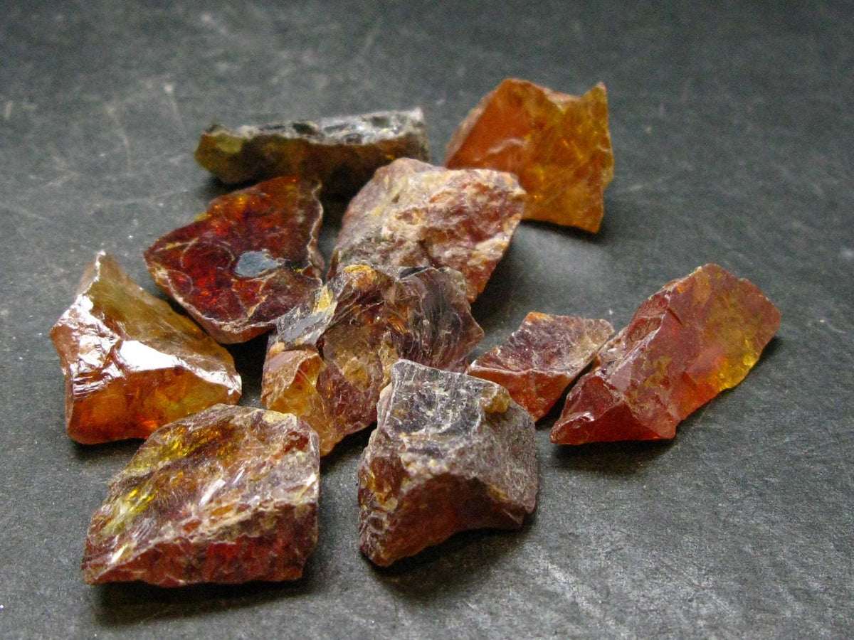 Lot of 10 Gem Sphalerite Crystals from Spain - 37.67 Grams