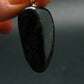 Very Rare Sterling Silver Nuumite Nuummite Pendant From Greenland - 1.6" - 12.22 Grams