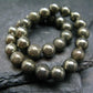 Pyrite Genuine Bracelet ~ 7 Inches ~ 6mm Round Beads