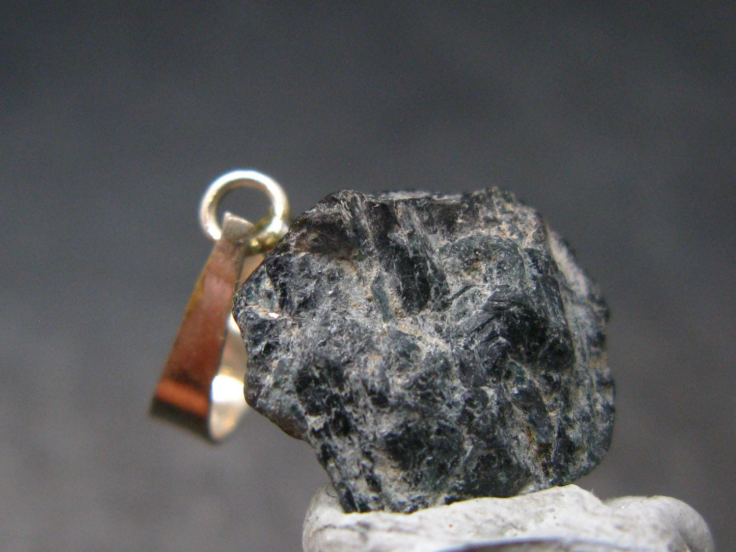 Alexandrite Chrysoberyl Crystal Silver Pendant From Brazil - 1.0" - 2.20 Grams
