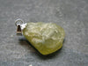 Chrysoberyl Crystal Silver Pendant From Brazil - 3.12 Grams