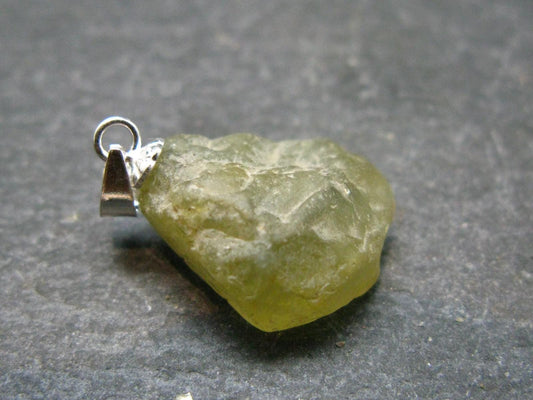 Chrysoberyl Crystal Silver Pendant From Brazil - 3.12 Grams