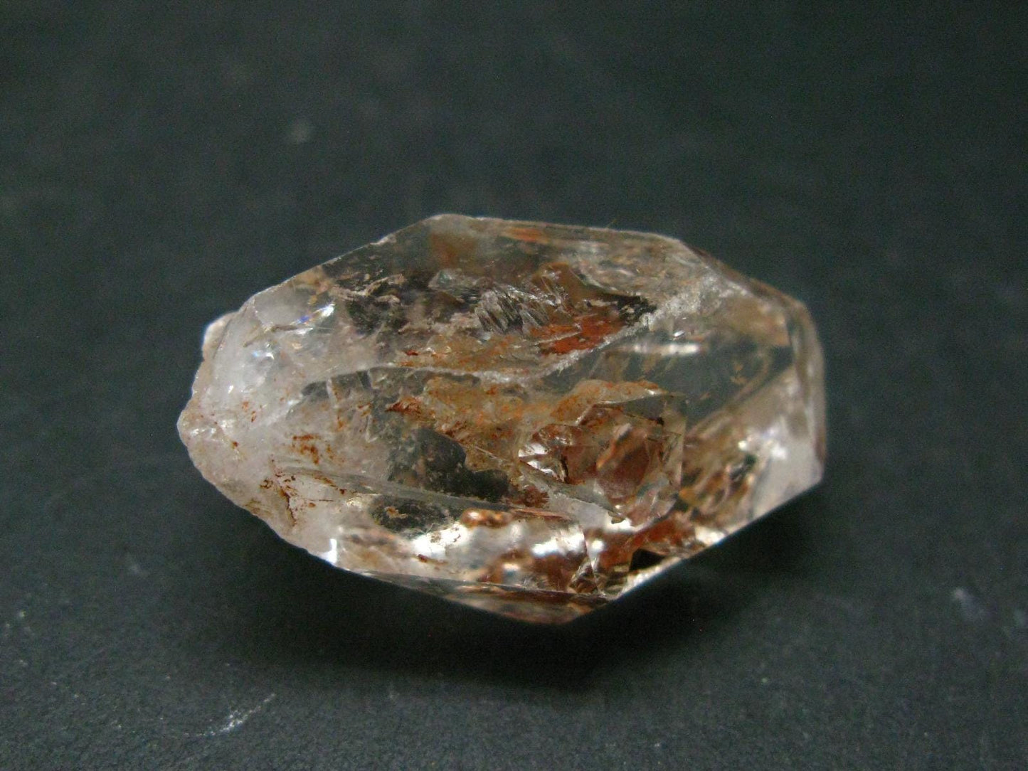 Rare Petroleum Oil In Quartz Crystal From Madagascar - 1.1" - 7.41 Grams