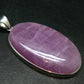 Gem Kunzite Spodumene Pendant in SS From Brazil - 2.5" - 25.77 Grams